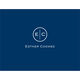 Navy Circle Initials Foldover Note Cards Image 4 of 5